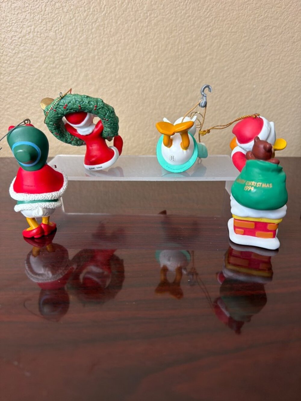 Vintage 1990s Grolier Disney Donald Daisy Duck Christmas Ornaments Lot of 4 - Picture 3 of 16